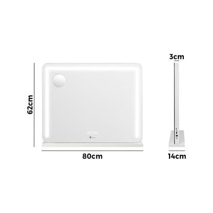 Bluetooth Hollywood LED Makeup Mirror 80x62cm