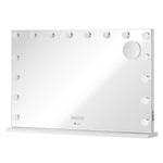 Bluetooth Hollywood Vanity Makeup Mirror LED Light 16 Bulbs 90x62cm Metal Frame