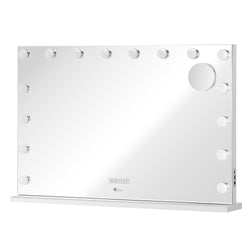 Bluetooth Hollywood Vanity Makeup Mirror LED Light 16 Bulbs 90x62cm Metal Frame