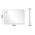Bluetooth Hollywood Vanity Makeup Mirror LED Light 16 Bulbs 90x62cm Metal Frame