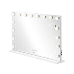 Bluetooth Hollywood Vanity Makeup Mirror LED Light 16 Bulbs 90x62cm Metal Frame