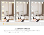 Bluetooth Hollywood Vanity Makeup Mirror LED Light 16 Bulbs 90x62cm Metal Frame