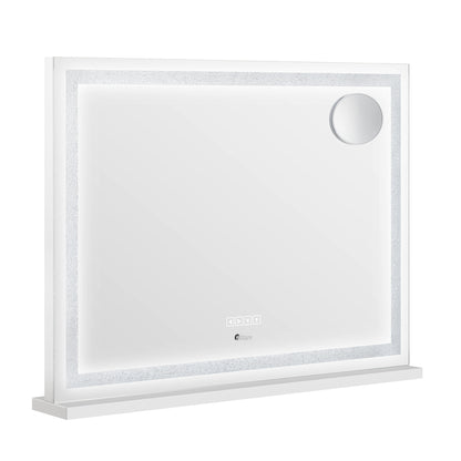Makeup Mirror Bluetooth Copper 90x60cm