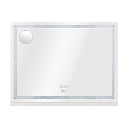 Makeup Mirror Bluetooth Copper 90x60cm