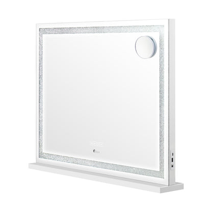Makeup Mirror Bluetooth Copper 90x60cm