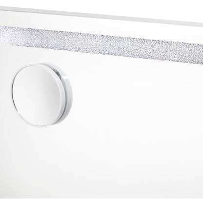 Makeup Mirror Bluetooth Copper 90x60cm