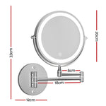 Extendable 10X Magnifying Double-Sided Makeup Mirror