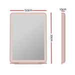 Compact Makeup Mirror W/ Led Light Portable Foldable Travel Beauty Pink