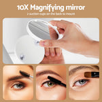 80x60cm Hollywood Vanity Mirror - LED Light Tabletop White