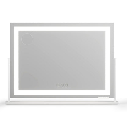 Makeup Mirror 80x58cm 360～ Rotatable Vanity Mirror with Lights Bright Light Strip Adjustable