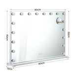 Hollywood Vanity Mirror 90x60cm 18 LED | HomeAndLiving