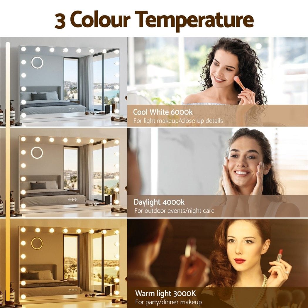 Hollywood Vanity Mirror 90x60cm 18 LED | HomeAndLiving - 6
