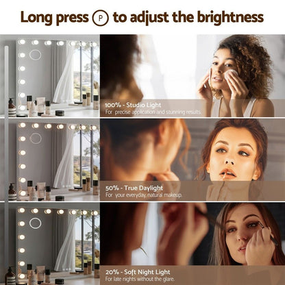 Hollywood Vanity Mirror 90x60cm 18 LED | HomeAndLiving - 4