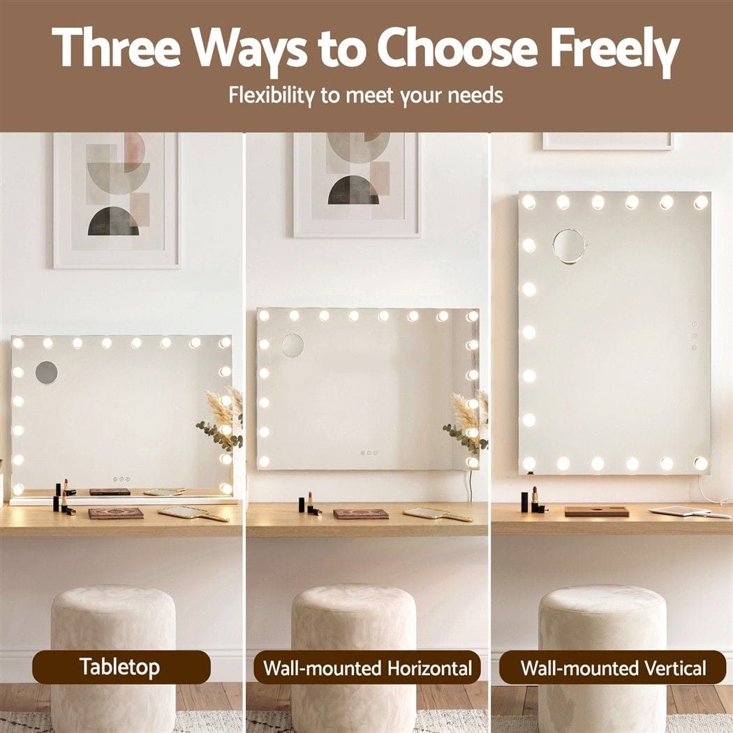 Hollywood Vanity Mirror 90x60cm 18 LED | HomeAndLiving - 8