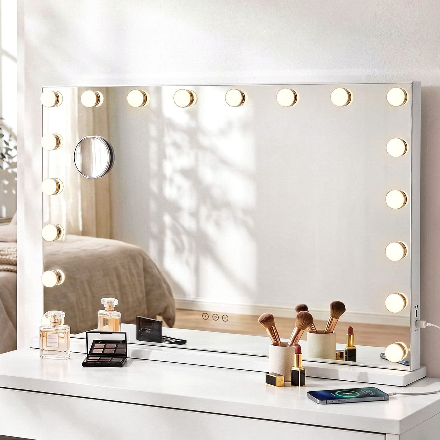 Hollywood Vanity Mirror 90x60cm 18 LED | HomeAndLiving - 7