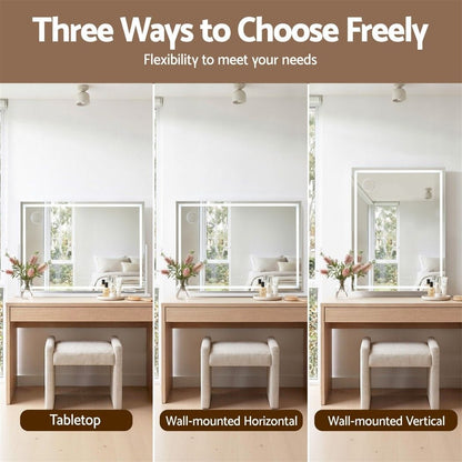 LED Vanity Mirror 100x70cm 10x Magnifying | HomeAndLiving - 9