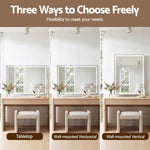 LED Vanity Mirror 100x70cm 10x Magnifying | HomeAndLiving