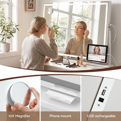 LED Vanity Mirror 100x70cm 10x Magnifying | HomeAndLiving - 10
