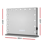 Bluetooth Makeup Mirror 58x46cm Hollywood Vanity with LED Light Wall