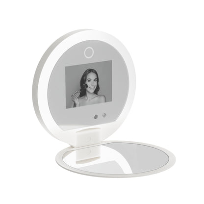 Compact Makeup Mirror With Uv Camera For Sunscreen Test Portable Travel