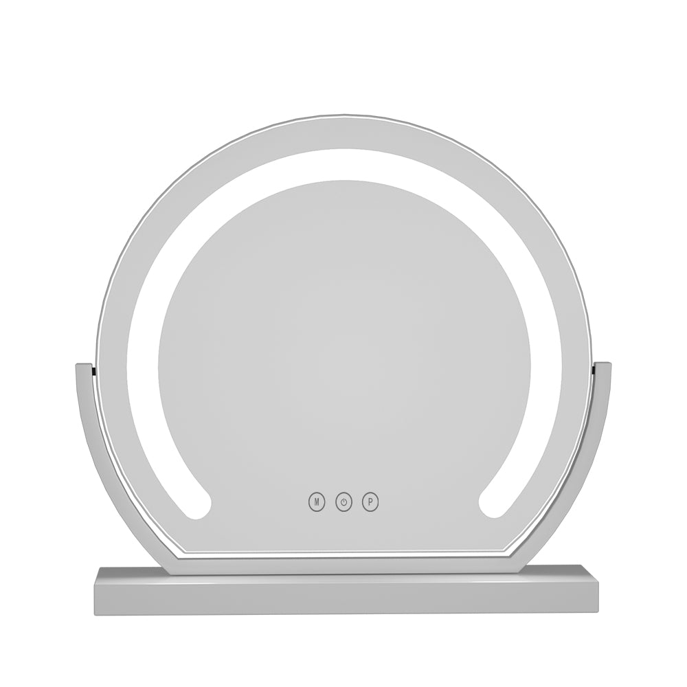 Hollywood Makeup Mirror with LED Lighted Vanity Dimmable Metal 40X35CM