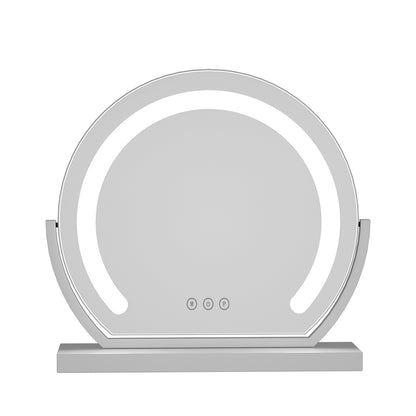 Hollywood Makeup Mirror with LED Lighted Vanity Dimmable Metal 40X35CM