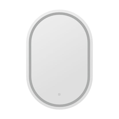 LED Wall Mirror With Light Bathroom Decor Oval Mirrors Vanity