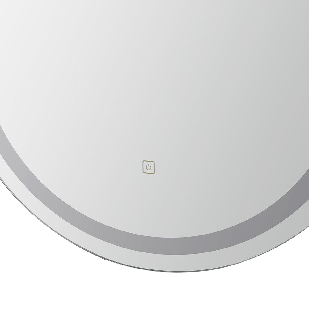 LED Wall Mirror With Light Bathroom Decor Oval Mirrors Vanity