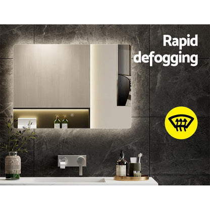 Wall Mirror 70X50Cm With Led Light Bathroom Home Decor Round Rectangle