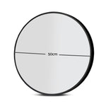 2 Wall Mirror Makeup Home Decor Framed Mirrors Round Black
