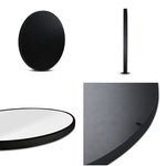 2 Wall Mirror Makeup Home Decor Framed Mirrors Round Black