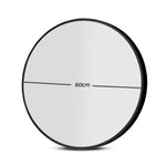2 Wall Mirror Makeup Home Decor Framed Mirrors Round Black