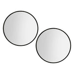 2 Wall Mirror Makeup Home Decor Framed Mirrors Round Black