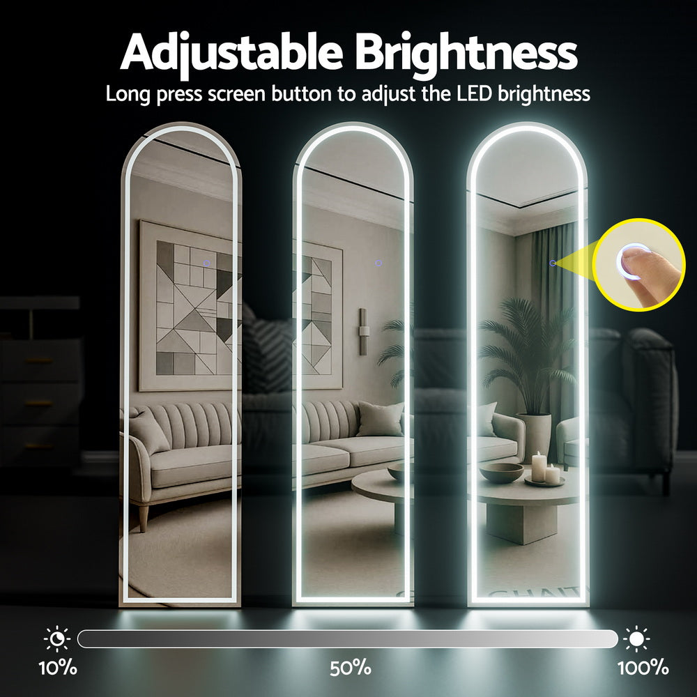 LED Full Length Mirror Floor Dressing Mirror 160cm