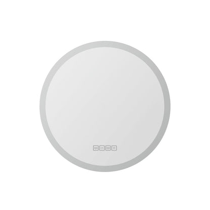 Bluetooth Led Wall Mirror With Light 60Cm Bathroom Decor Round Mirrors