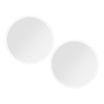 2 Wall Mirror 80cm with Led light Makeup Home Decor Bathroom Round Vanity