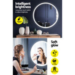 2 Wall Mirror 80cm with Led light Makeup Home Decor Bathroom Round Vanity