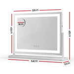Makeup Mirror 58x46cm 360～ Rotatable Vanity Mirror with Lights Bright Light Strip Adjustable