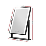 Makeup Mirror 30x40cm Hollywood Vanity with LED Light Rotation Black