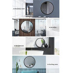 Embellir Round Wall Mirror 70cm Makeup Bathroom Mirror Frameless