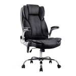 8 Point Massage Office Chair Pu Leather Black
