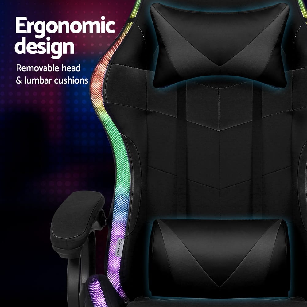 Gaming Chair With Massage 66x66x117cm