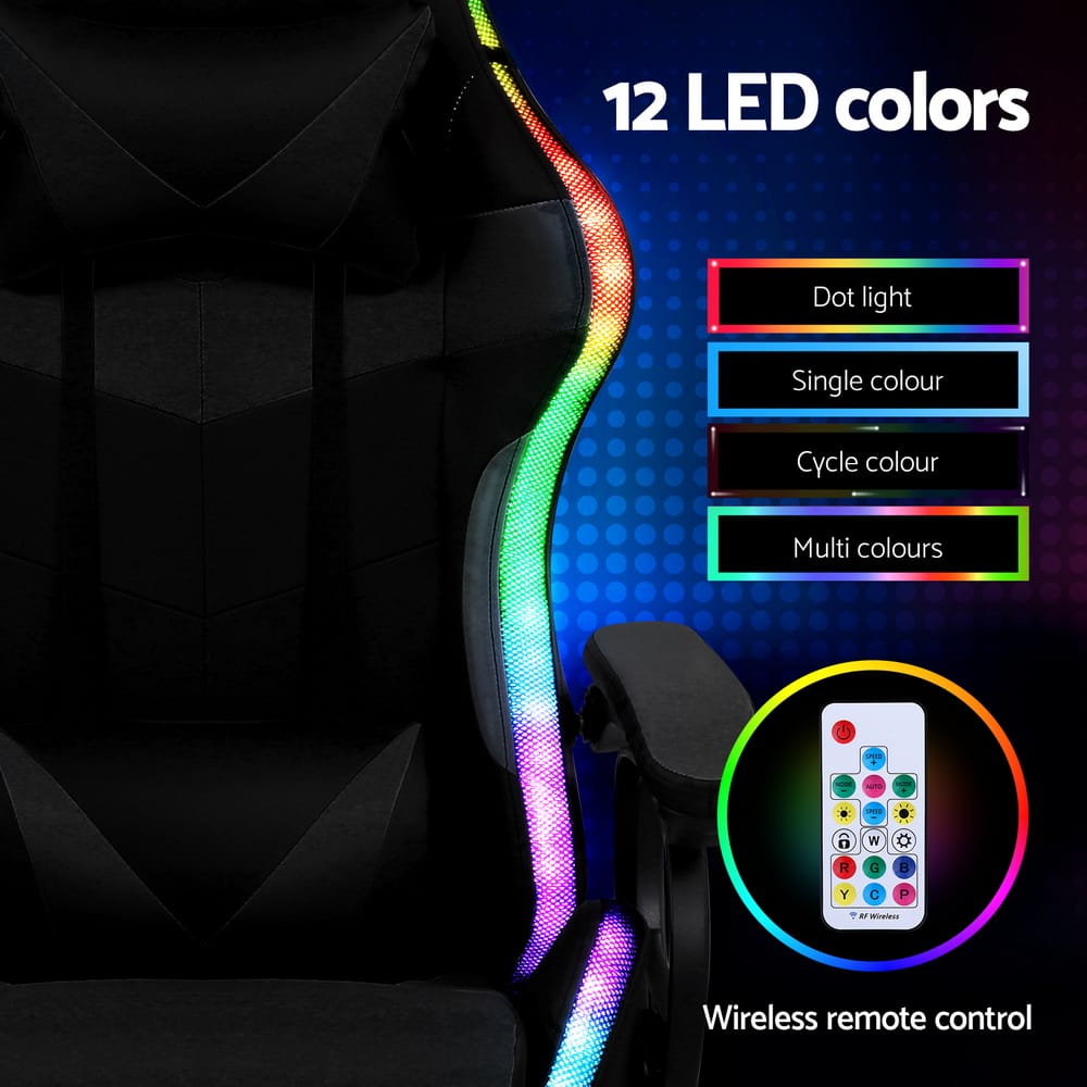 Gaming Chair With Massage 66x66x117cm