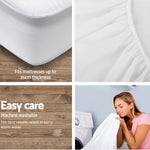 H&L Bedding Alzbeta Double Size Waterproof Bamboo Mattress Protector