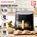 Morphy Richards 6.5L Digital Air Fryer MRAF72BK LED Touch Control Panel 8 Preset Cooking Prog