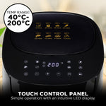 Morphy Richards 6.5L Digital Air Fryer MRAF72BK LED Touch Control Panel 8 Preset Cooking Prog