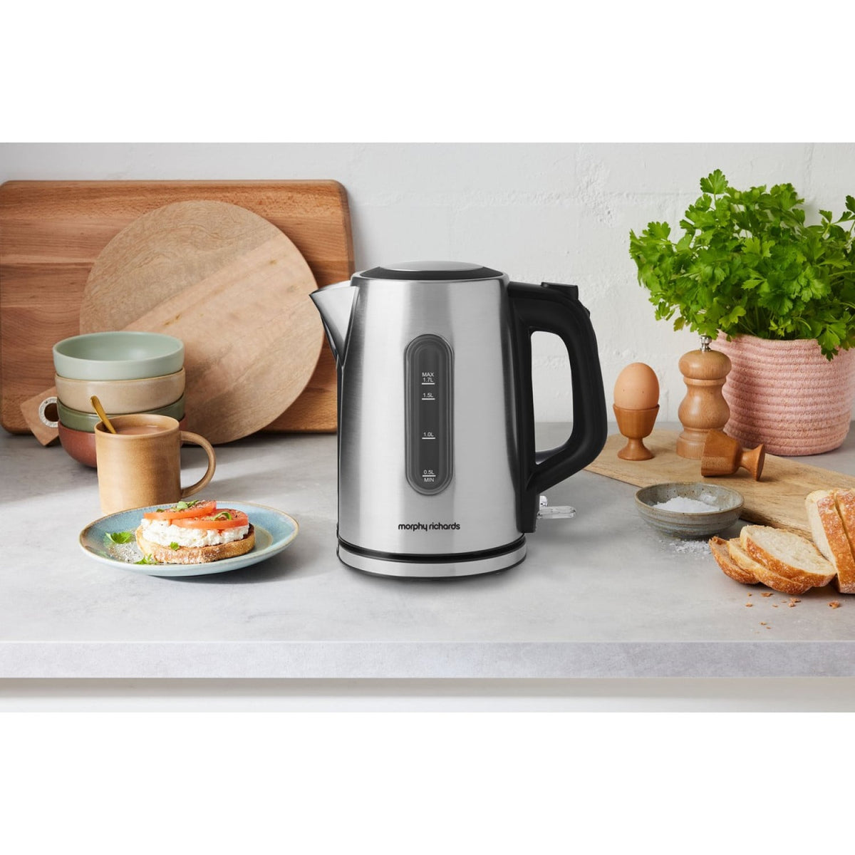 Stainless Steel Electric Kettle 1.7L 155x245x243cm