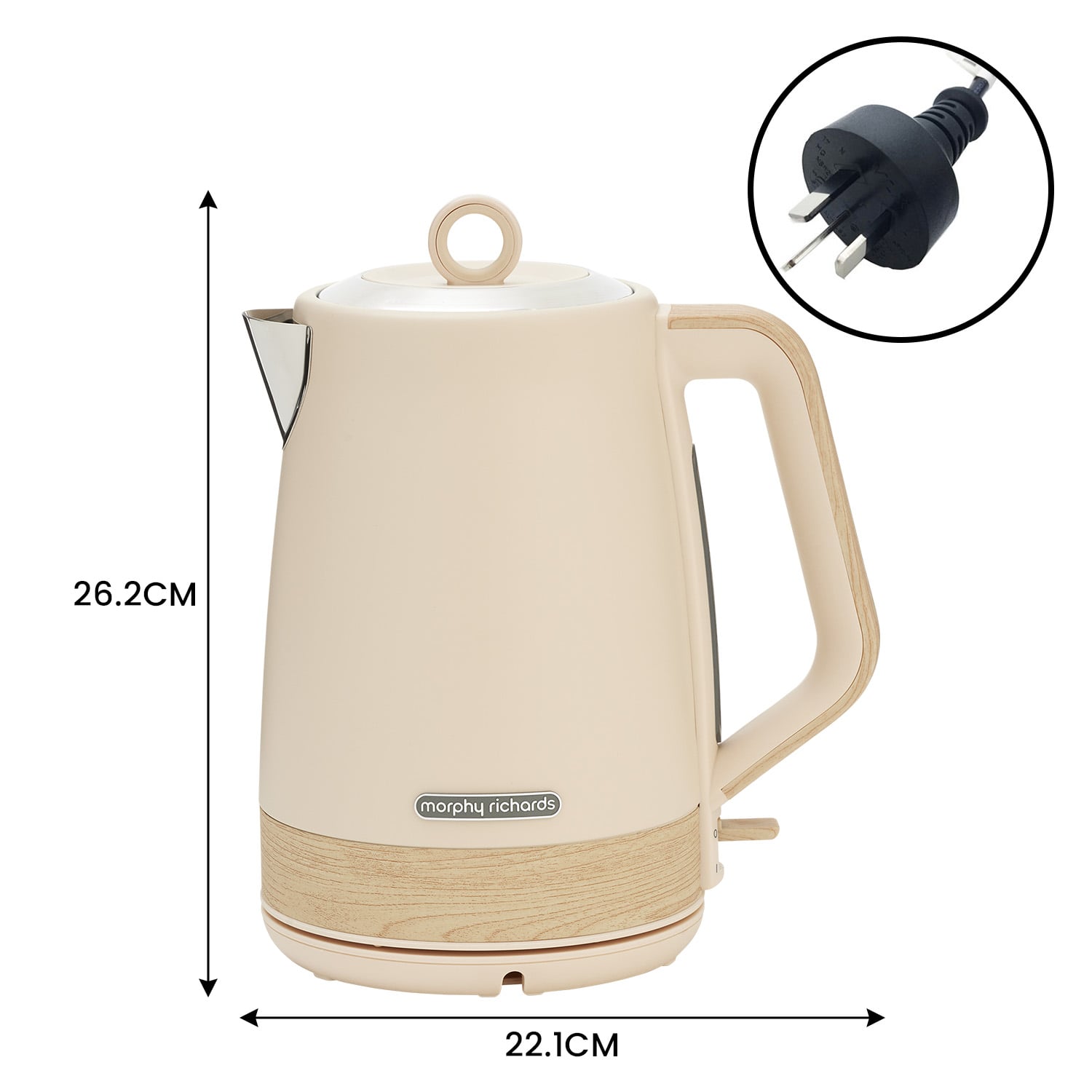 Richards 1.7L Electric Kettle Essence Scandi Swivel Base Boil-Dry Protection