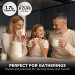 Richards 1.7L Electric Kettle Essence Scandi Swivel Base Boil-Dry Protection