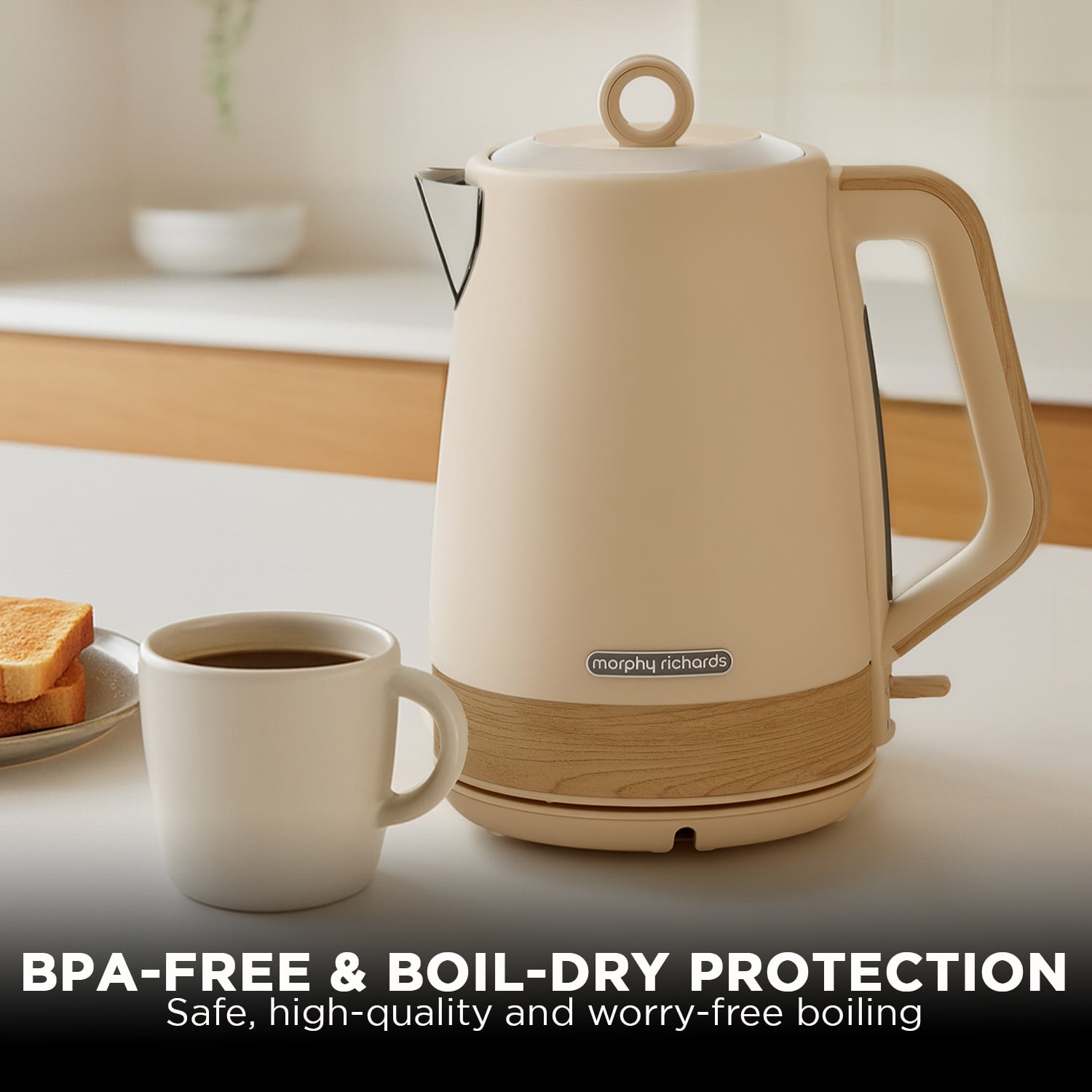 Richards 1.7L Electric Kettle Essence Scandi Swivel Base Boil-Dry Protection